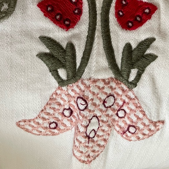 Nine West White Chrystie Embroidered Floral Capri Jeans, Great for Summer, 4 - Picture 7 of 10